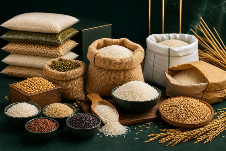 Rice and dry agricultural products