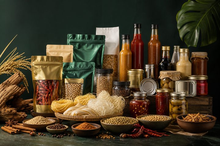 Shelf-stable food and dry ingredients